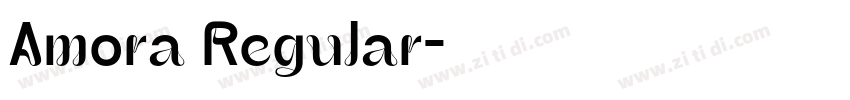 Amora Regular字体转换